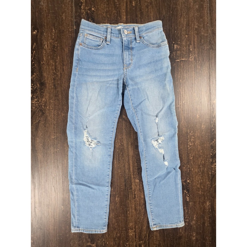 Old Navy Karate Slim Blue‎ Denim Jeans Adjustable Waist Kids Size 10 Boys Girls